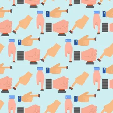 Hand press red button vector finger control start up arm push pointer cursor Stockillustratie