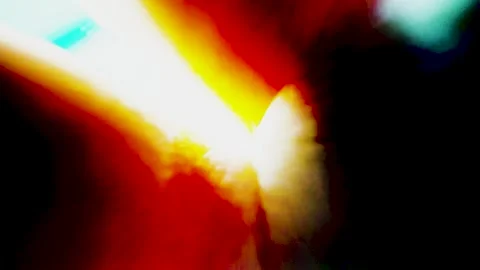 Hand Pressed Against Camera Lens Shaky Distortion Glitch Effect Stock Footage 309536265