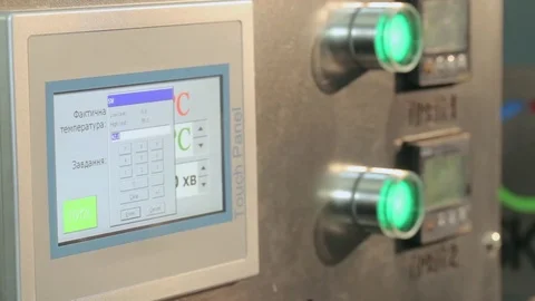 Hand presses the button device Stock Footage 75308786