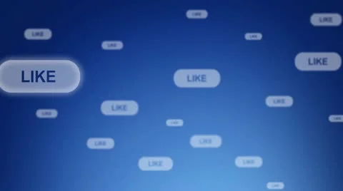 Hand pressing like button Stock Footage 10686897