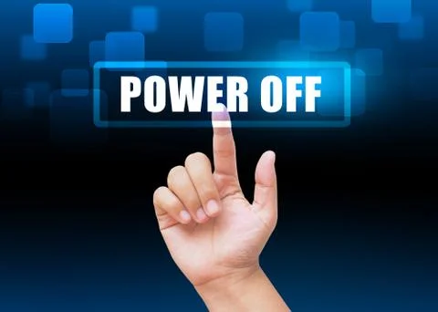 Hand pressing buttons with technology background  Stock Photos