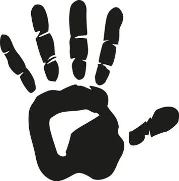 Hand print Illustrazione stock