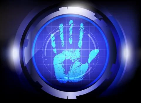 Hand print. Stock Illustration