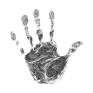 Hand print Stock Illustration