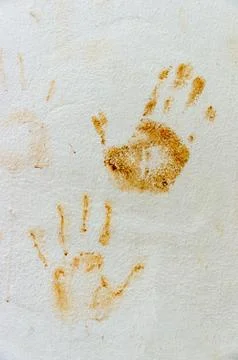 Hand print Stock Photos