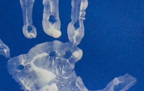 Hand print Stock Photos