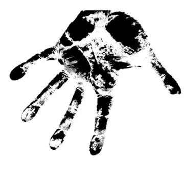 Hand print, skin texture pattern, vector illustration. Stock Illustration
