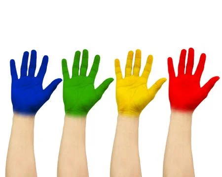 Hand Prints Stock Illustration