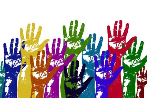 Hand Prints Stock Illustration