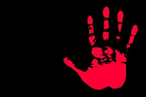 Hand Prints Stock Illustration