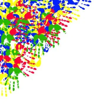 Hand Prints Stock Illustration
