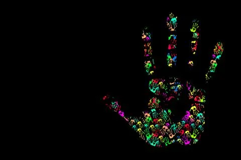 Hand Prints Stock Illustration
