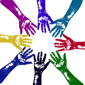 Hand Prints Stock Illustration