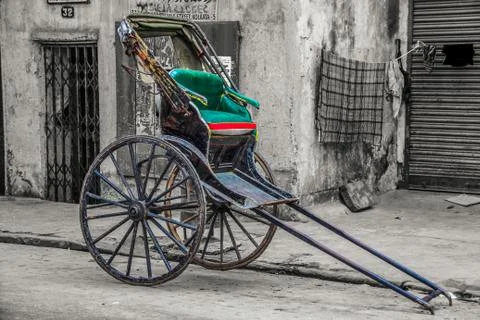 Hand Pulled Rickshaw Stock Photos
