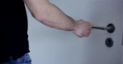 Hand Pulling Brass Hygiene Tool From Jeans Pocket, Everyday Carry, Close Up Stock Footage 341328472