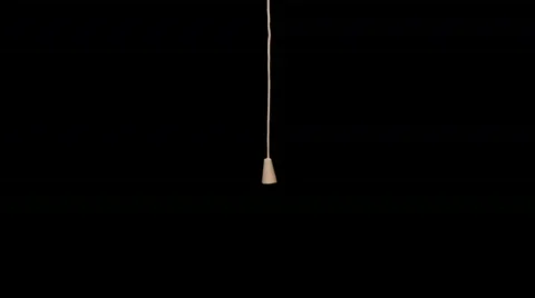 Hand pulls Shade Cord ﾖ Transition Stock Footage 754634