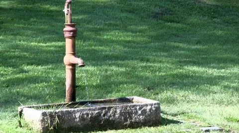 Hand pump 2 Stock Footage 11890435