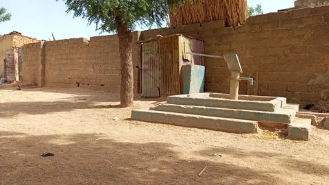 Hand Pump Borehole Site Without Activity Semi Rural Kano Nigeria 動画素材 331306427