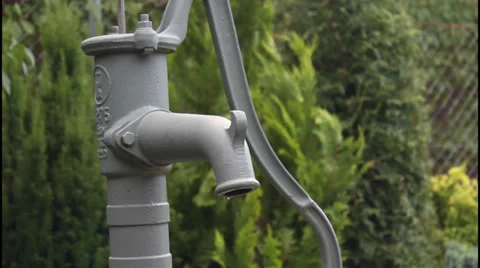 Hand pump Stock Footage 31250840