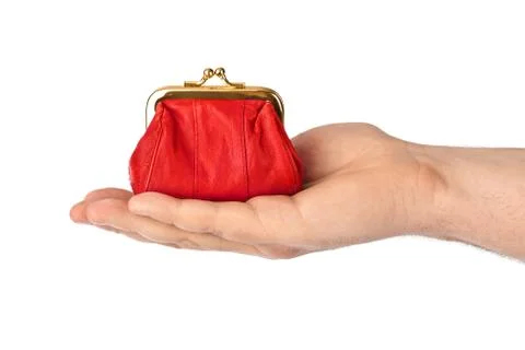 Hand with purse Stock Photos