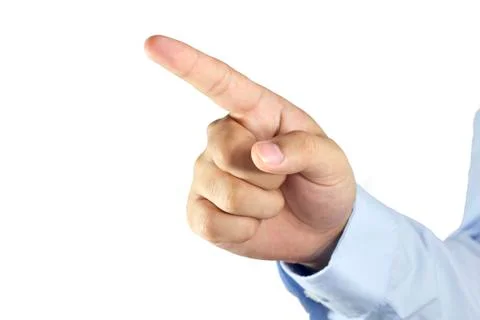 Hand push man workforce for work concept Foto stock