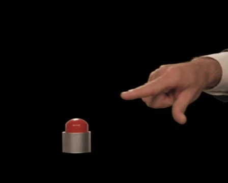 Hand Pushes Small Button Stock Footage 754670