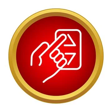 Hand pushing elevator button icon symbol Ilustración de archivo