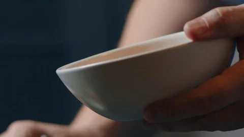 Hand put Dried tomatoes in olive oil plate Healthy food concept Mozzarella Stock Footage 129572885