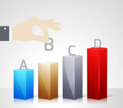 Hand put letter Stock Illustration
