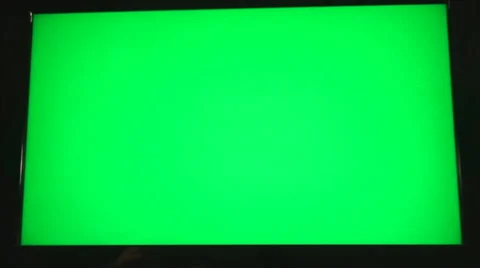 Hand Putting Blue Screen Smartphone On A Big Green Screen, Technology, Future Video stock 40335551