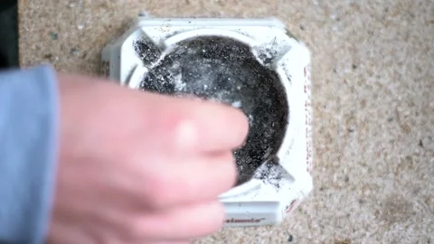 Hand putting the cigarette on an ashtray Stock Footage 159426953