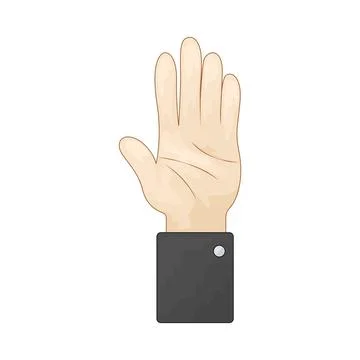 Hand raise illustration Ilustração Stock