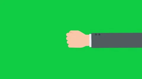 A hand with a raised index finger, emphasizing direction on green screen. Stock Footage 299045831