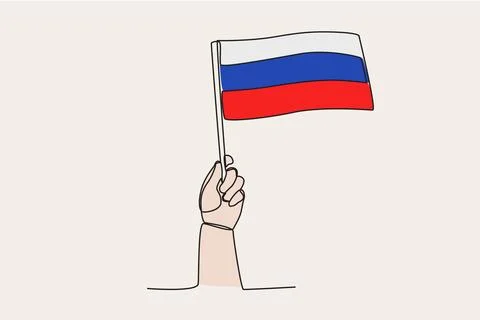 A hand raised the Mali flag Stock Illustration
