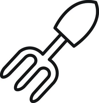 Hand Rake Stock Illustration