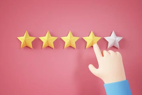 Hand rating an experience Stock Illustration
