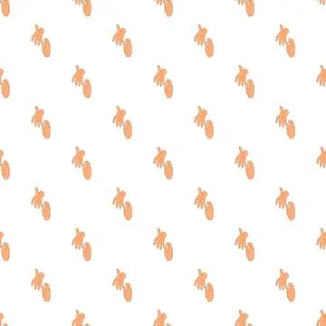 Hand reaches out pattern Illustrazione stock