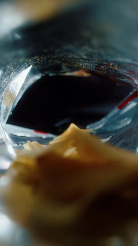 Hand Reaching Into Chips Bag Snack Vídeos de archivo 322897548