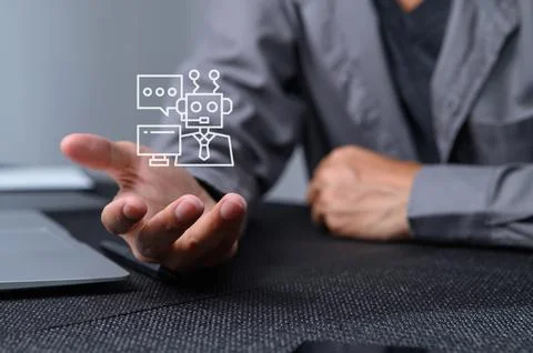 Hand Reaching Out to Concept of Technology and Communication Interaction Stock Photos