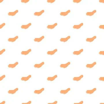 Hand reaching out open palm pattern Illustrazione stock