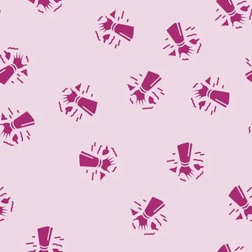 Hand reaching sky progress glyph seamless pattern Stock Illustration