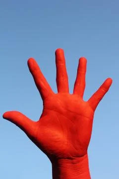 Hand Red Stock Photos