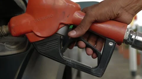 Hand Refilling The Car With Fuel Stock Footage 62080640