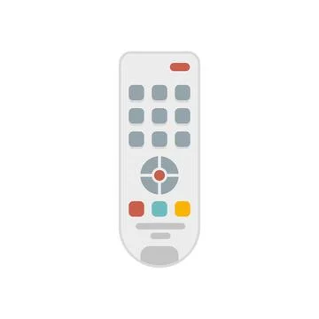 Hand remote control icon flat isolated vector Stock Illustration