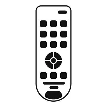 Hand remote control icon, simple style Stock Illustration