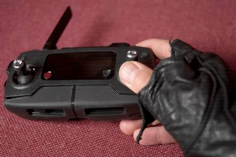 Hand with remote control 写真素材