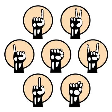 Hand retro styled design Stock Illustration