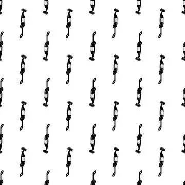 Hand retro vacuum cleaner pattern seamless vector Stock Illustration
