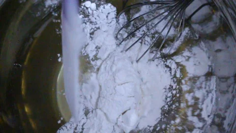 Hand with rice flour Stock Footage 91247977