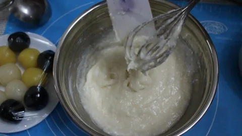 Hand with rice flour Stock Footage 91248397